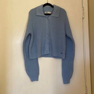 Hollister Easy Cropped Polo Cardigan